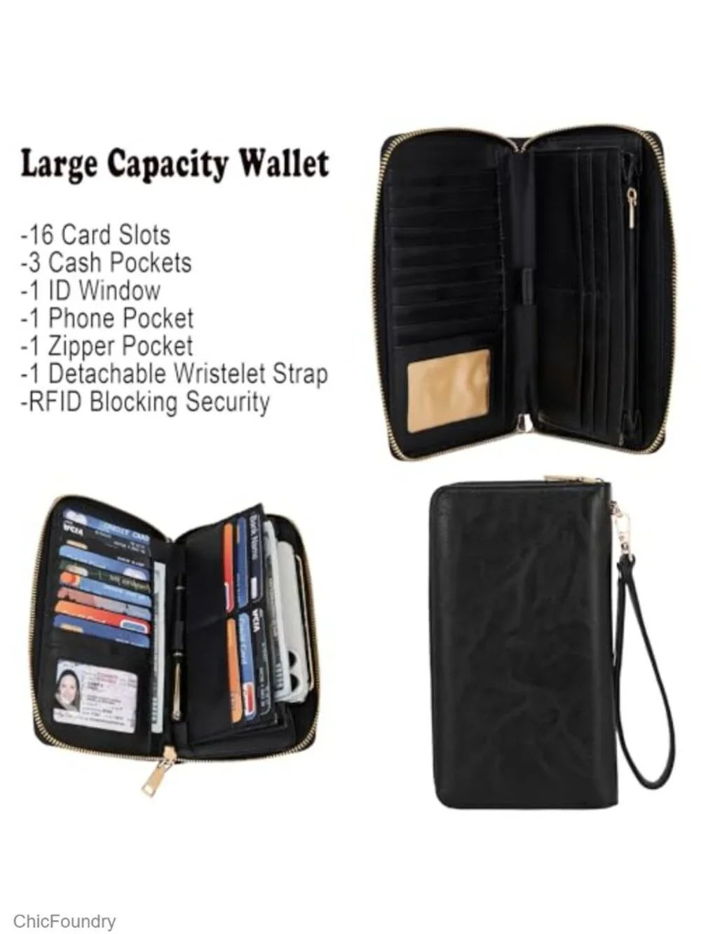 Women's Hobo Handbags Set of 2 with Wallet, RFID Blocking, Faux Leather Tote